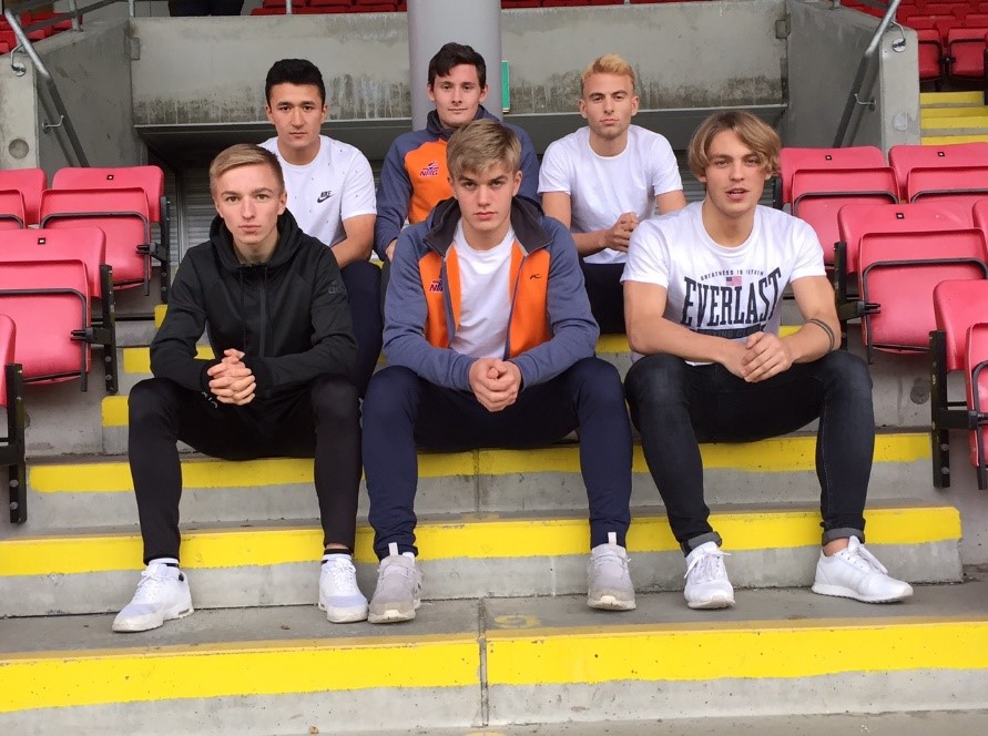 Fra oppe til venstre: Mohammed Mohammedi, Henrik Carlyle og Brage Berg Pedersen                                                                                                                          Fra nede til venstre: Henrik Johnsgård, Henrik Åsali Hanssen og Patrik Braathen                     Foto: Christer Johansen